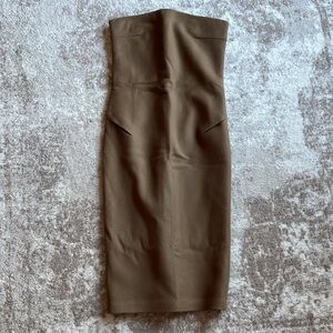 MaxMara Wool & Cashmere Strapless Dress